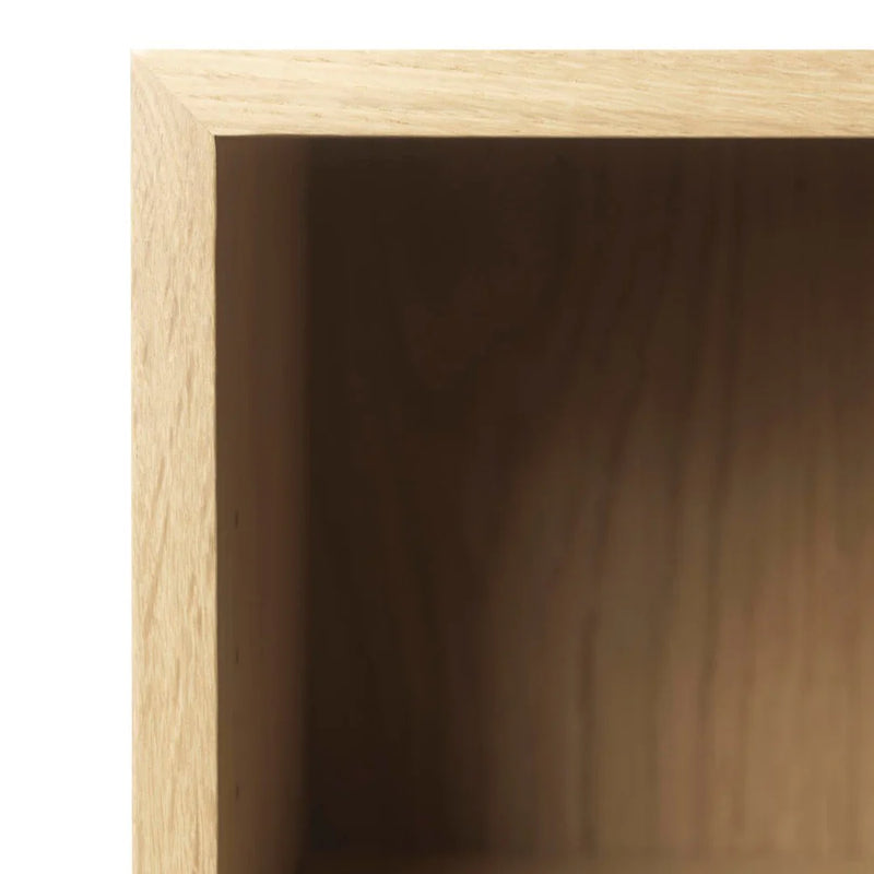 FDB Møbler A154 - Shelving unit Oak Nature Lacquered 63 x 48 x 10.2 in by Børge Mogensen