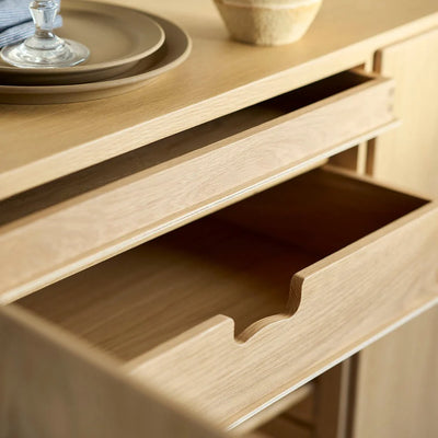 FDB Møbler A232 - Sideboard Oak Nature Lacquered 36.9 x 48 x 17.5 in by Børge Mogensen