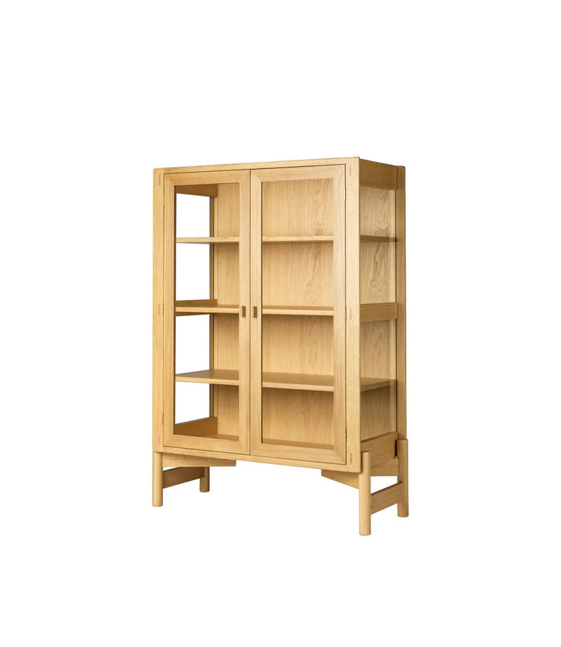 FDB Møbler A90 - Boderne Display Cabinet Oak Nature Lacquered 50 x 33.5 x 15.7 in by Rasmus Appel