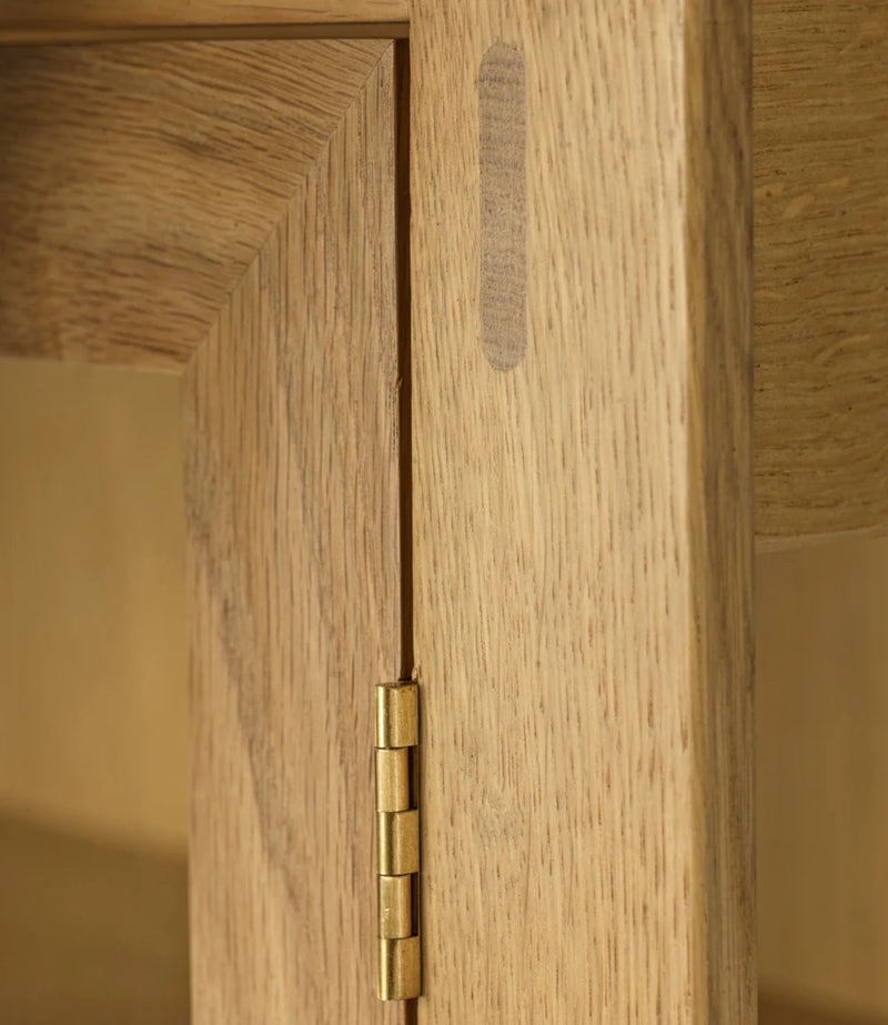 FDB Møbler A90 - Boderne Display Cabinet Oak Nature Lacquered 50 x 33.5 x 15.7 in by Rasmus Appel