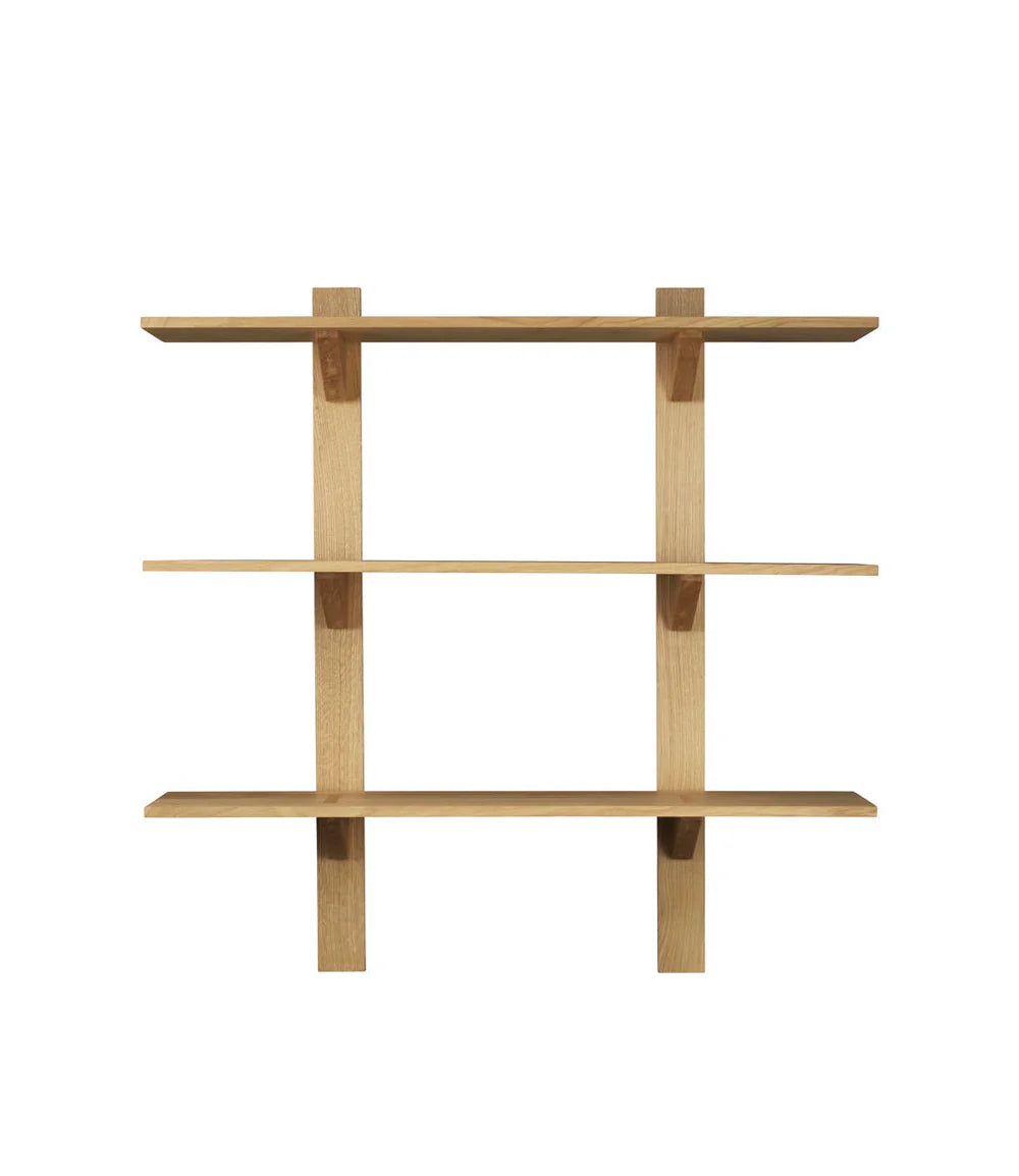 FDB Møbler B100 - Shelves Oak Solid Nature Oiled 39.4 x 39.4 in (wide) by Laura Bilde