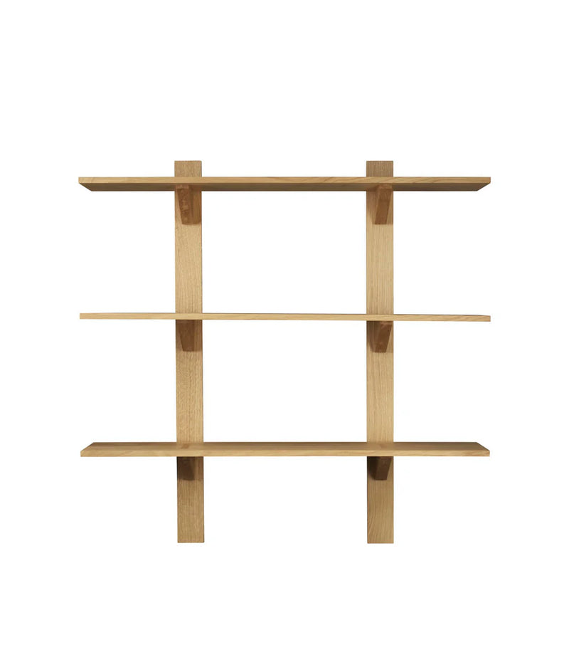FDB Møbler B100 - Shelves Oak Solid Nature Oiled 39.4 x 39.4 in (wide) by Laura Bilde
