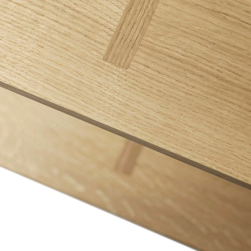 FDB Møbler B100 - Shelves Oak Solid Nature Oiled 39.4 x 39.4 in (wide) by Laura Bilde