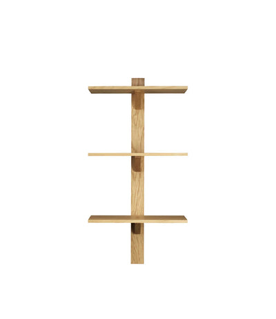 FDB Møbler B100 - Shelves Oak Solid Nature Oiled 39.4 x 19.7 in (narrow) by Laura Bilde