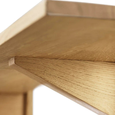 FDB Møbler B100 - Shelves Oak Solid Nature Oiled 9.4 x 39.4 in (wide) by Laura Bilde