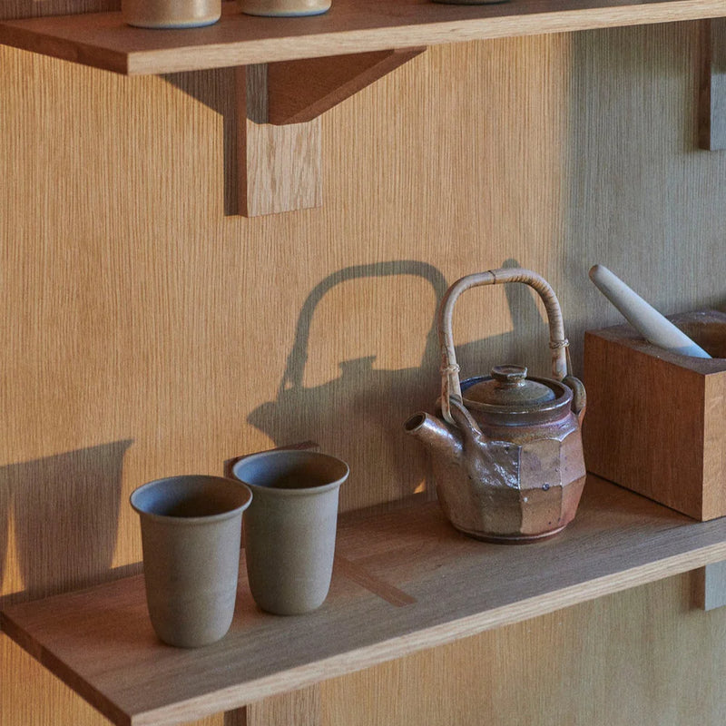 FDB Møbler B100 - Shelves Oak Solid Nature Oiled 9.4 x 39.4 in (wide) by Laura Bilde