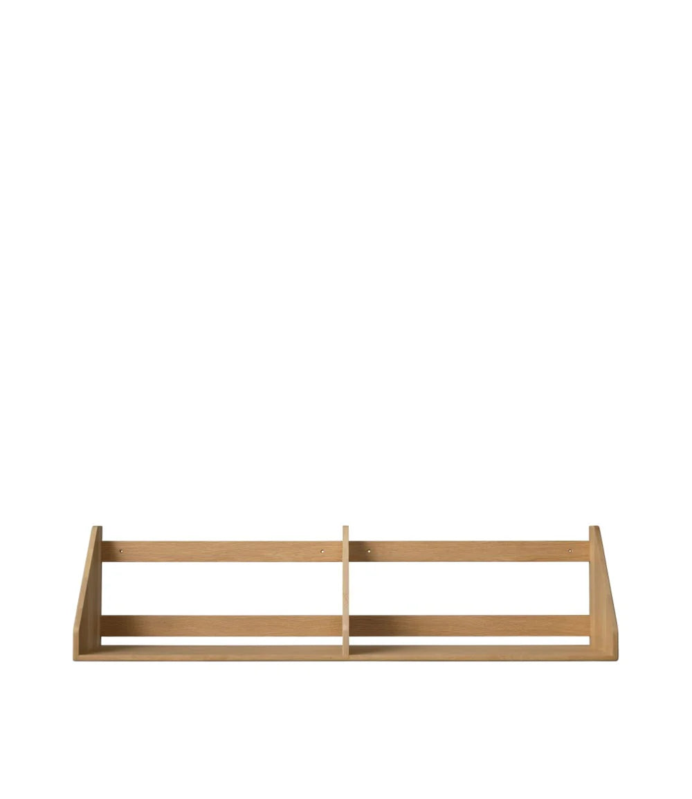 FDB Møbler B5 - Shelf - Nordic Swan Ecolabel 39.4 x 8.3 in Oak Solid Nature Lacquered by Børge Mogensen