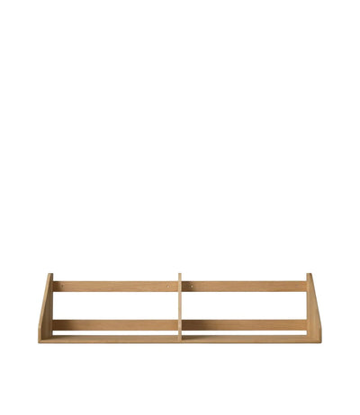 FDB Møbler B5 - Shelf - Nordic Swan Ecolabel 39.4 x 8.3 in Oak Solid Nature Lacquered by Børge Mogensen