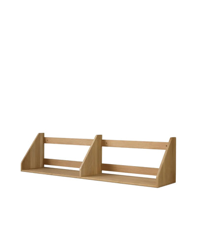 FDB Møbler B5 - Shelf - Nordic Swan Ecolabel 39.4 x 8.3 in Oak Solid Nature Lacquered by Børge Mogensen