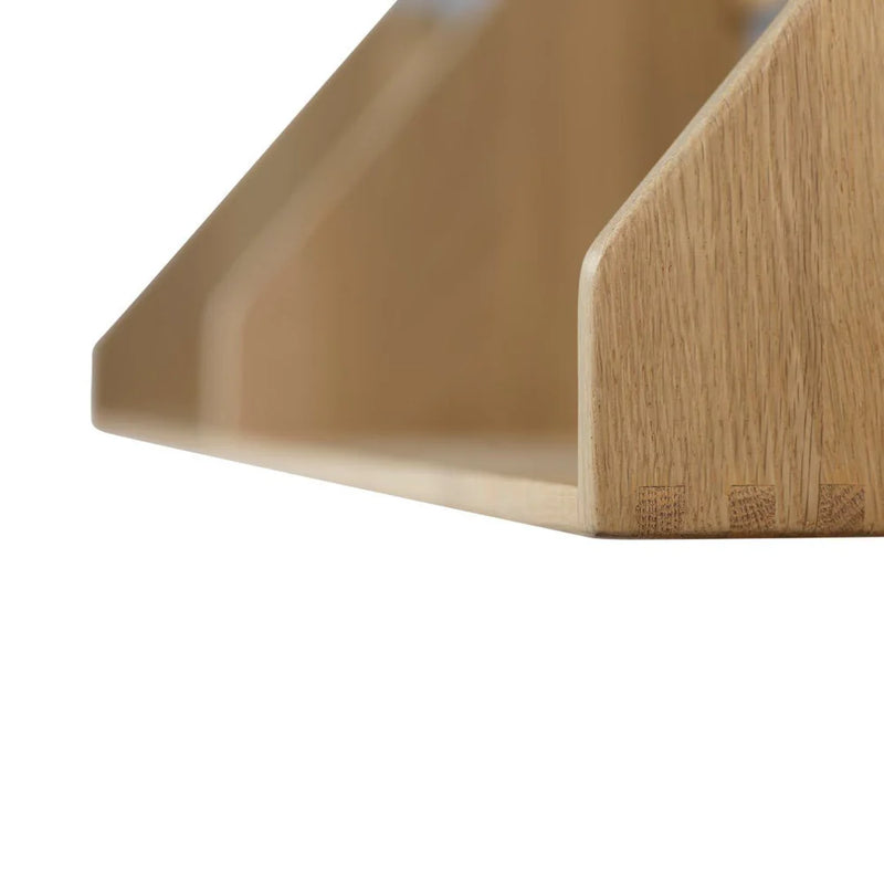 FDB Møbler B5 - Shelf - Nordic Swan Ecolabel 39.4 x 8.3 in Oak Solid Nature Lacquered by Børge Mogensen