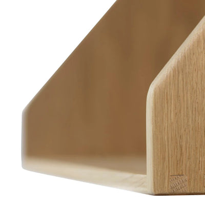 FDB Møbler B5 - Shelf - Nordic Swan Ecolabel 15.7 x 8.3 in Oak Solid Nature Lacquered by Børge Mogensen