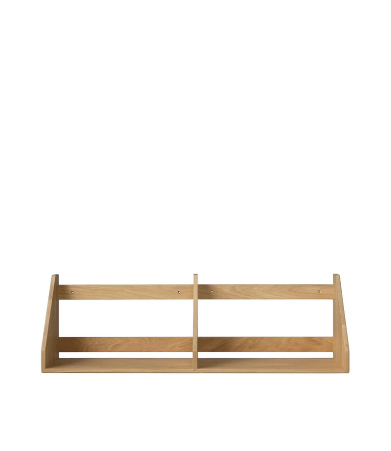FDB Møbler B5 - Shelf - Nordic Swan Ecolabel 31.5 x 8.3 in Oak Solid Nature Lacquered by Børge Mogensen