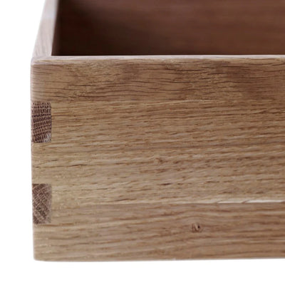 FDB Møbler B98 - Bookcase Plinth 3.9 x 14.2 x 6.7 in Oak Solid Nature Lacquered by Mogens Koch