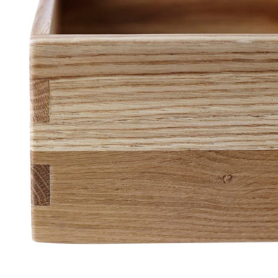 FDB Møbler B98 - Bookcase Plinth 3.9 x 14.2 x 9.4 in Oak Solid Nature Lacquered by Mogens Koch
