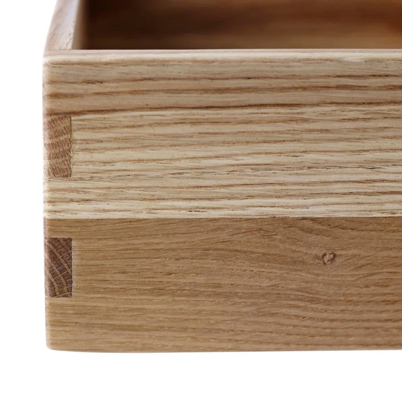 FDB Møbler B98 - Bookcase Plinth 3.9 x 14.2 x 9.4 in Oak Solid Nature Lacquered by Mogens Koch