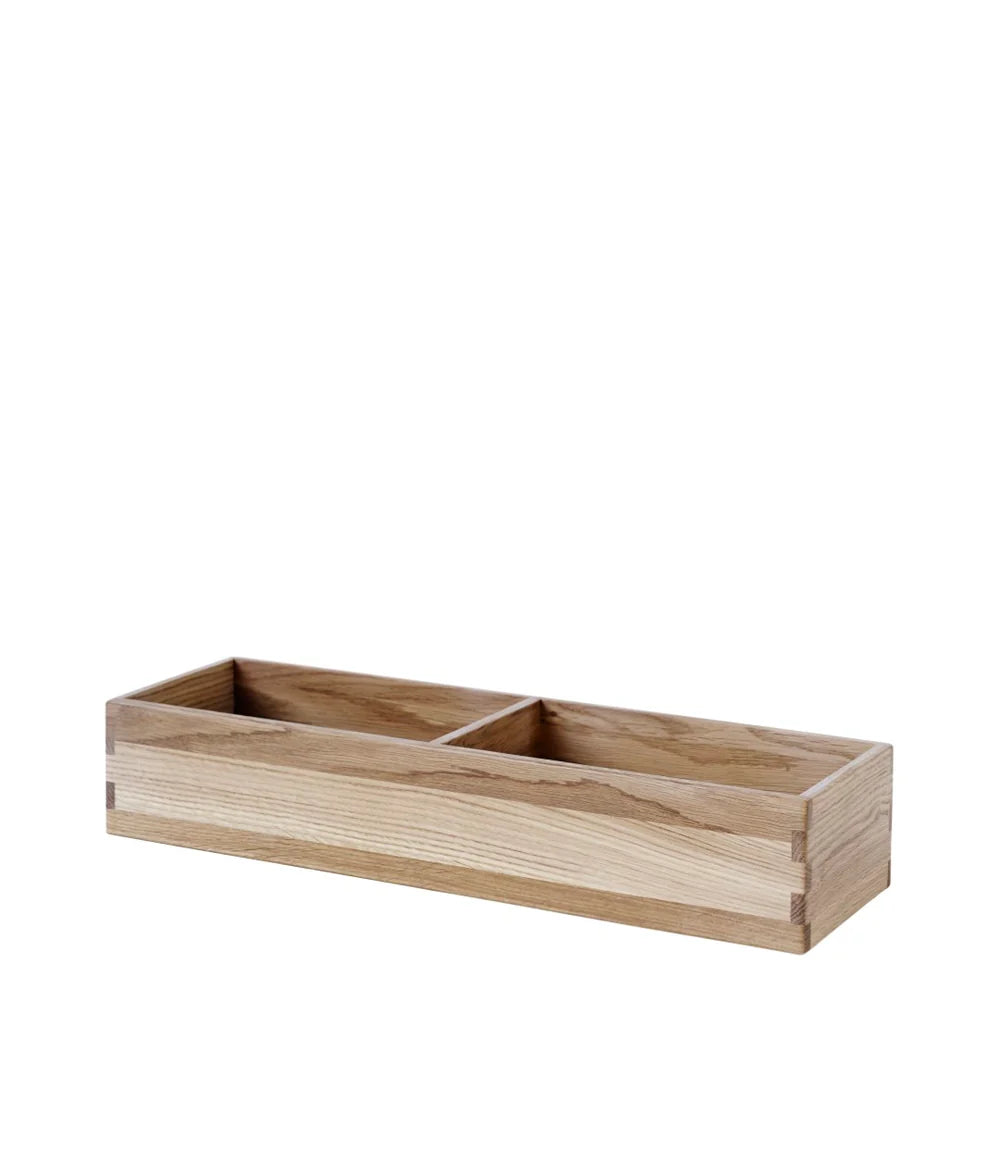 FDB Møbler B98 - Bookcase Plinth 3.9 x 21.3 x 6.7 in Oak Solid Nature Lacquered by Mogens Koch