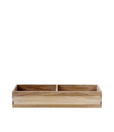 FDB Møbler B98 - Bookcase Plinth 3.9 x 21.3 x 6.7 in Oak Solid Nature Lacquered by Mogens Koch