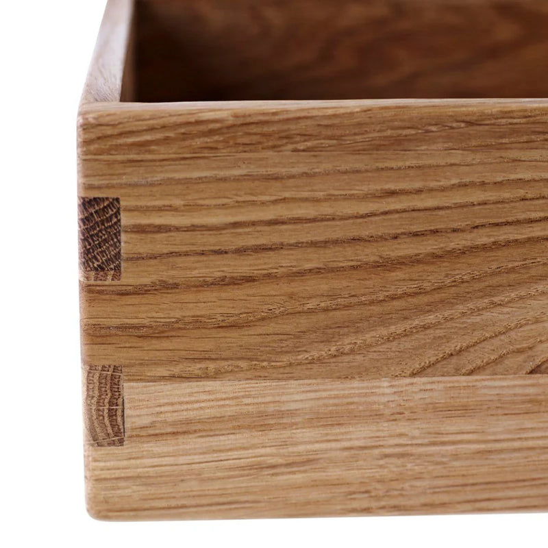 FDB Møbler B98 - Bookcase Plinth 3.9 x 21.3 x 9.4 in Oak Solid Nature Lacquered by Mogens Koch