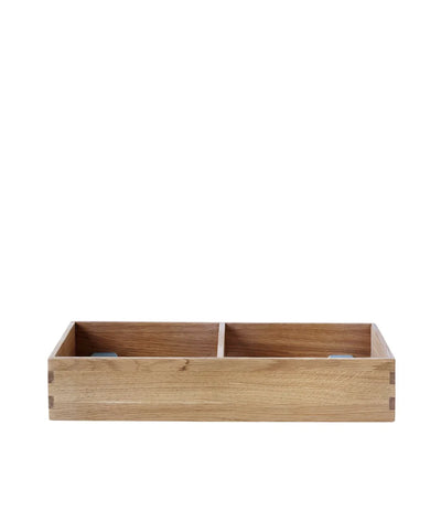 FDB Møbler B98 - Bookcase Plinth 3.9 x 21.3 x 11 in Oak Solid Nature Lacquered by Mogens Koch