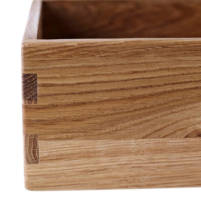 FDB Møbler B98 - Bookcase Plinth 3.9 x 21.3 x 11 in Oak Solid Nature Lacquered by Mogens Koch