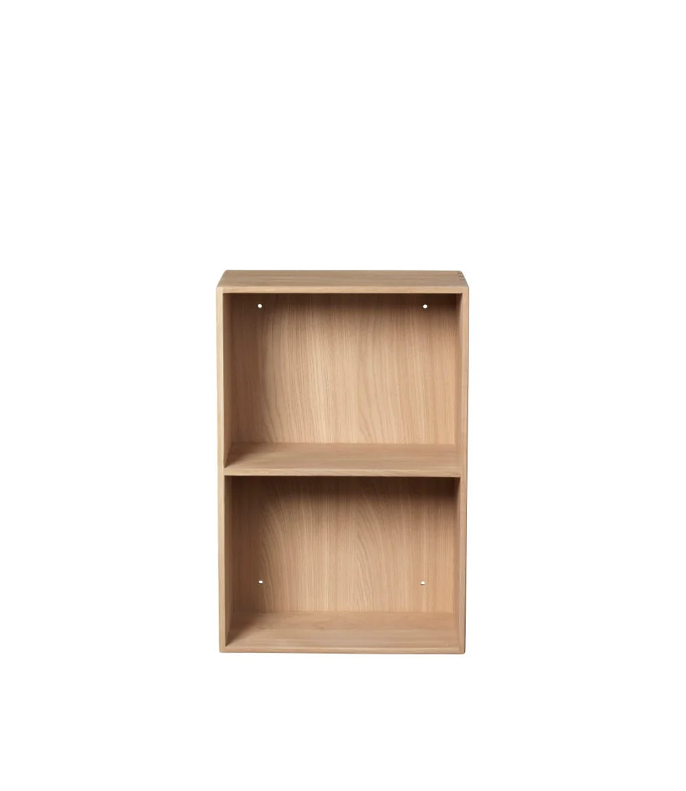 FDB Møbler B98 - Bookcase 14.2 x 21.3 x 7.9 in Oak Solid Nature Lacquered by Mogens Koch