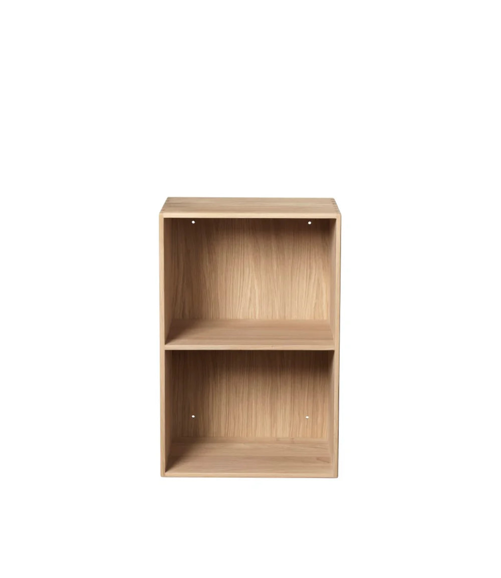 FDB Møbler B98 - Bookcase 14.2 x 21.3 x 11 in Oak Solid Nature Lacquered by Mogens Koch