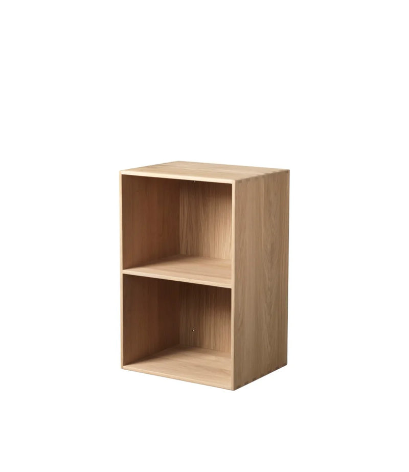 FDB Møbler B98 - Bookcase 14.2 x 21.3 x 11 in Oak Solid Nature Lacquered by Mogens Koch