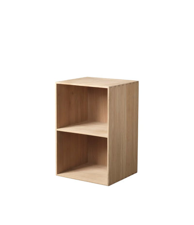 FDB Møbler B98 - Bookcase 14.2 x 21.3 x 12.6 in Oak Solid Nature Lacquered by Mogens Koch