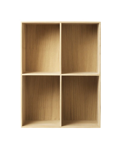 FDB Møbler B98 - Bookcase 21.3 x 28.3 x 12.6 in Oak Solid Nature Lacquered by Mogens Koch