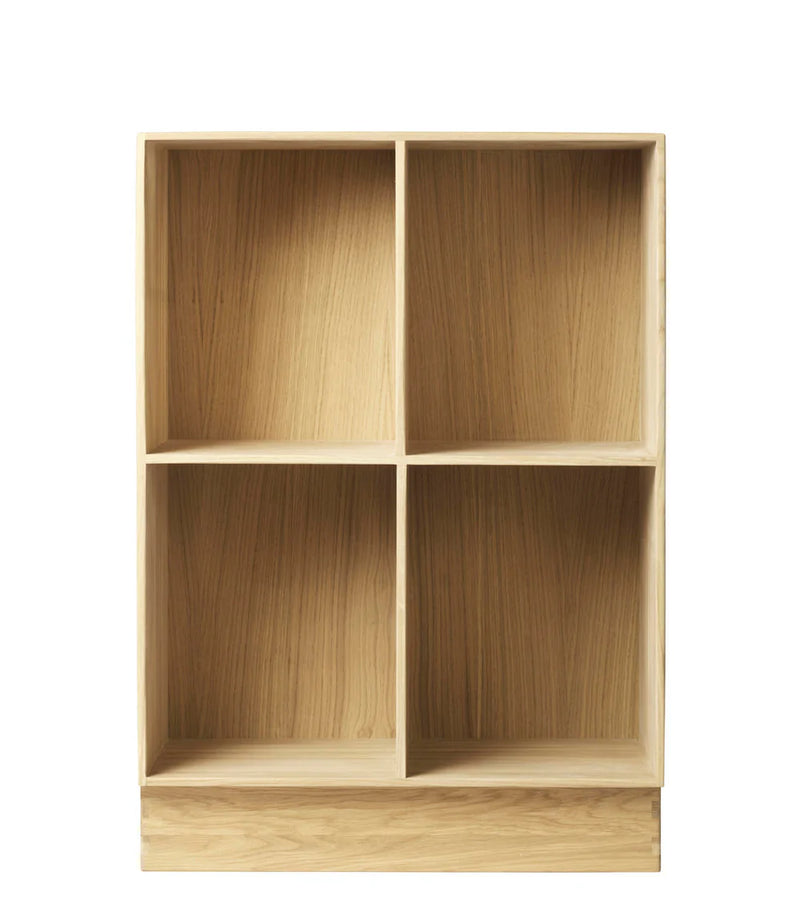 FDB Møbler B98 - Bookcase 21.3 x 28.3 x 12.6 in Oak Solid Nature Lacquered by Mogens Koch