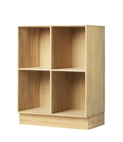 FDB Møbler B98 - Bookcase 21.3 x 28.3 x 12.6 in Oak Solid Nature Lacquered by Mogens Koch