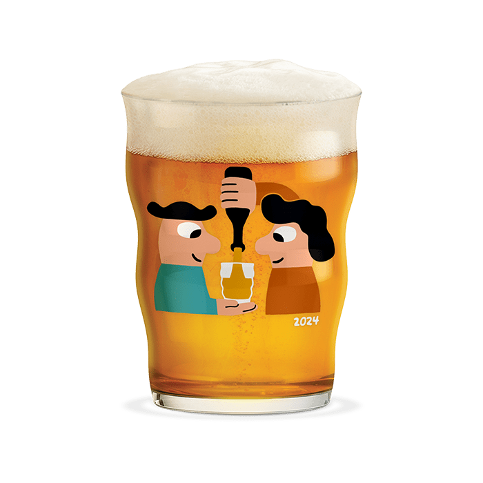 Holmegaard x Mikkeller Beer Glasses - Annual Class, 2024, V: 13.5 oz