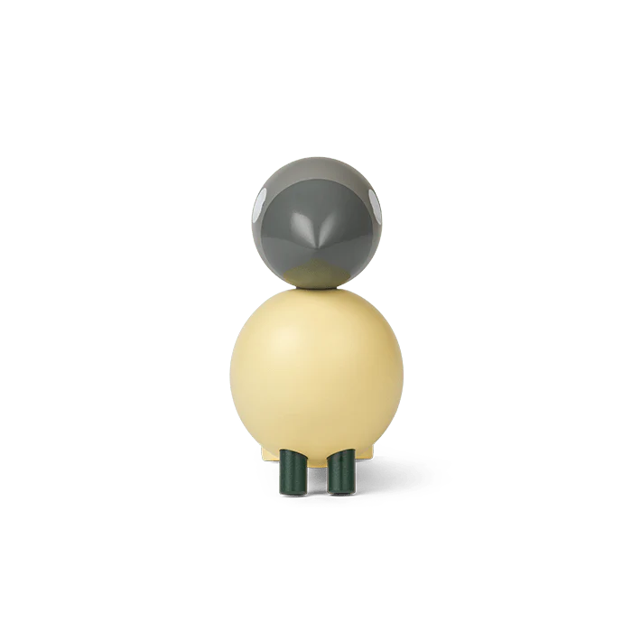 Kay Bojesen Year Bird Bella 2025 - H4.9" cream/grey