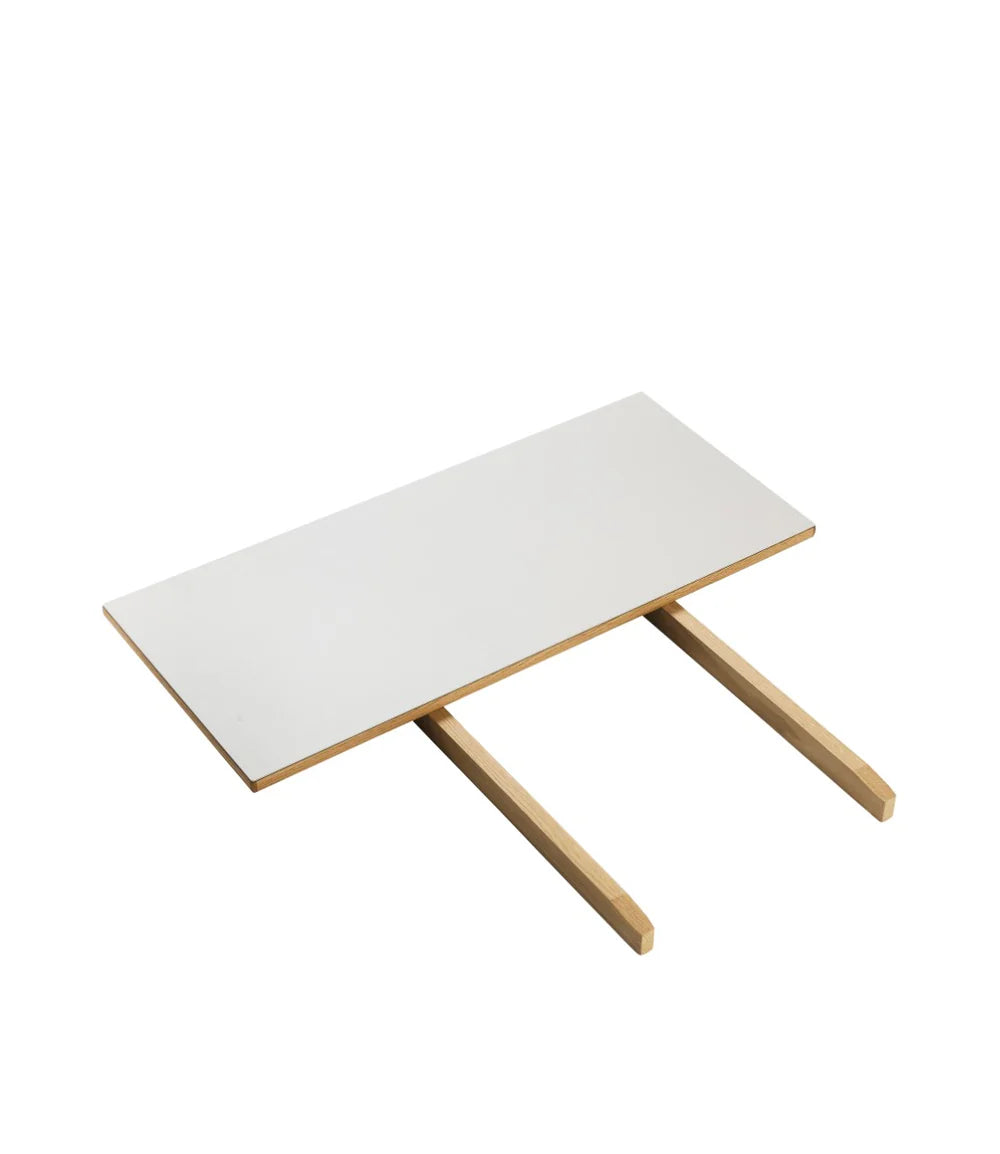 FDB Møbler C35 - Extra Leaf Small Oak Nature Lacquered Linoleum Light Grey (4176) by Poul M. Volther