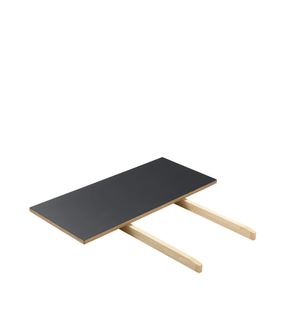 FDB Møbler C35 - Extra Leaf Small Oak Nature Lacquered Linoleum Black (4023) by Poul M. Volther