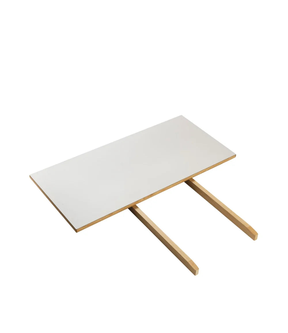FDB Møbler C35 - Extra Leaf Large Oak Nature Lacquered Linoleum Light Grey (4176) by Poul M. Volther