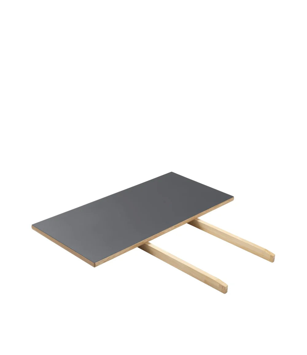 FDB Møbler C35 - Extra Leaf Large Oak Nature Lacquered Linoleum Dark Grey (4155) by Poul M. Volther