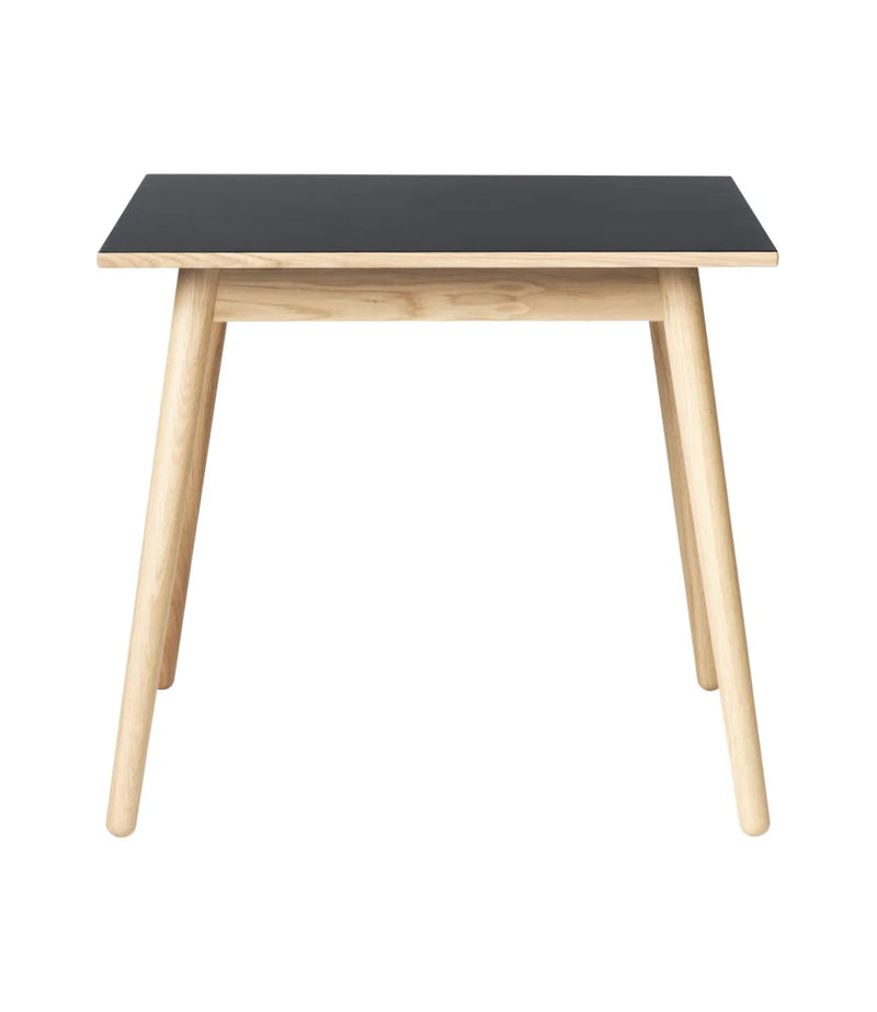FDB Møbler C35A - Dining Table Oak Nature Lacquered Linoleum Dark Grey (4155) by Poul M. Volther