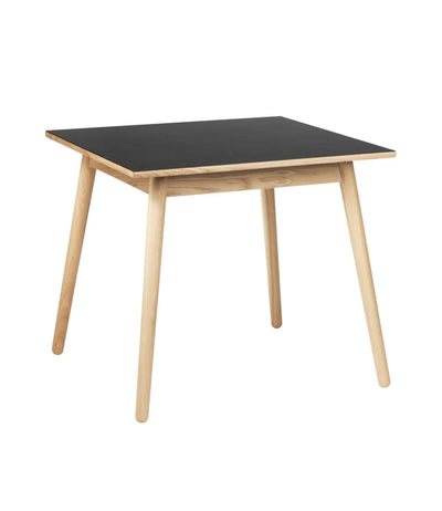 FDB Møbler C35A - Dining Table Oak Nature Lacquered Linoleum Black (4023) by Poul M. Volther