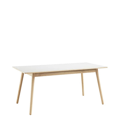 FDB Møbler C35B - Dining Table Oak Nature Lacquered Linoleum Light Grey (4176) by Poul M. Volther