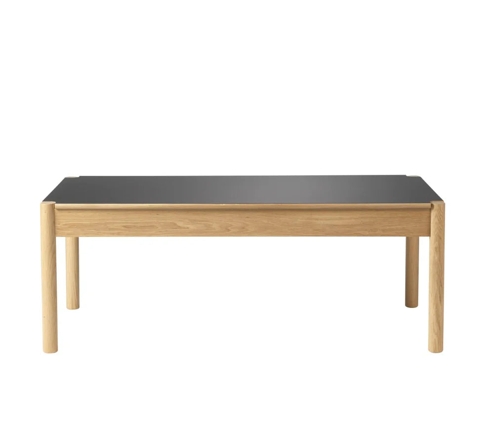 FDB Møbler C44 - Coffee Table 45x60x120 Oak Nature Lacquered Fenix Laminate Beige by Jørgen Bækmark