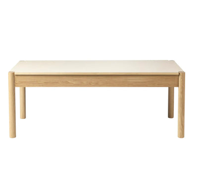 FDB Møbler C44 - Coffee Table 45x60x120 Oak Nature Lacquered Fenix Laminate Beige by Jørgen Bækmark