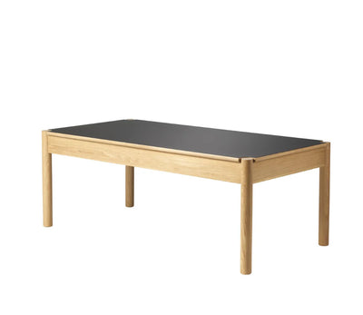 FDB Møbler C44 - Coffee Table 45x60x120 Oak Nature Lacquered Fenix Laminate Beige by Jørgen Bækmark