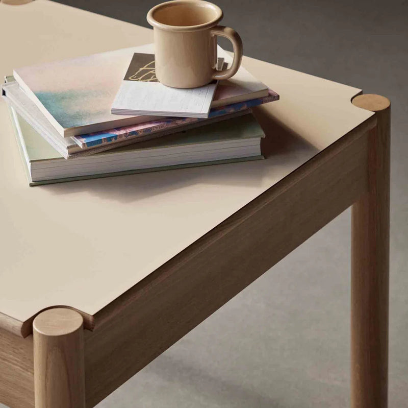 FDB Møbler C44 - Coffee Table 45x60x60 Oak Nature Lacquered Fenix Laminate Beige by Jørgen Bækmark