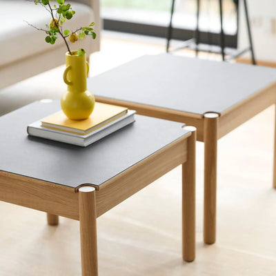 FDB Møbler C44 - Coffee Table 45x60x60 Oak Nature Lacquered Fenix Laminate Beige by Jørgen Bækmark