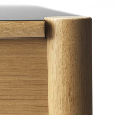 FDB Møbler C44 - Dining Table 31.5 x 47.2 in Oak Nature Lacquered Fenix Laminate Beige/Neutral by Jørgen Bækmark
