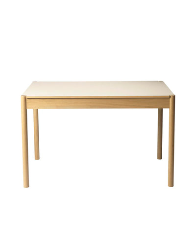 FDB Møbler C44 - Dining Table 31.5 x 47.2 in Oak Nature Lacquered Fenix Laminate Beige/Neutral by Jørgen Bækmark