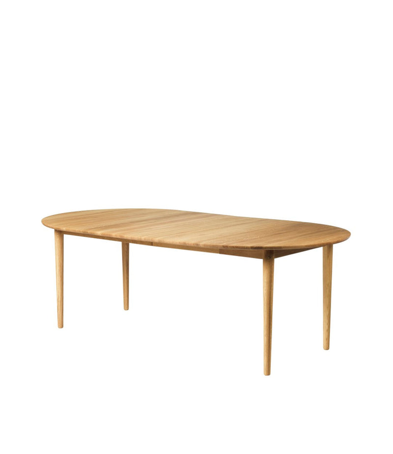 FDB Møbler C62E2TIL - Bjørk - Dining Table w/2 Extra Leafs Oak Solid Nature Oiled Oak Solid Nature Oiled by Unit10