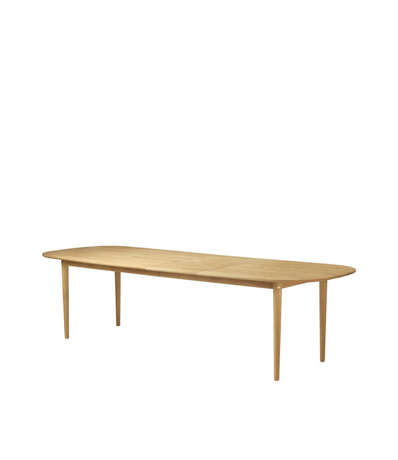FDB Møbler C63E2TIL - Bjørk - Dining Table w/2 Extra Leafs Oak Solid Nature Oiled Oak Solid Nature Oiled by Unit10