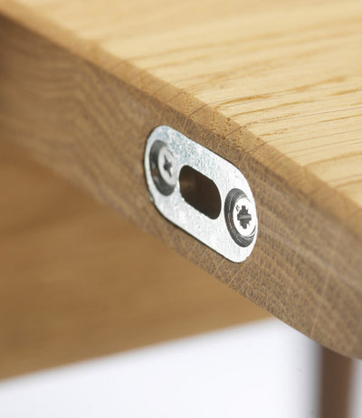 FDB Møbler C63E2TIL - Bjørk - Dining Table w/2 Extra Leafs Oak Solid Nature Oiled Oak Solid Nature Oiled by Unit10